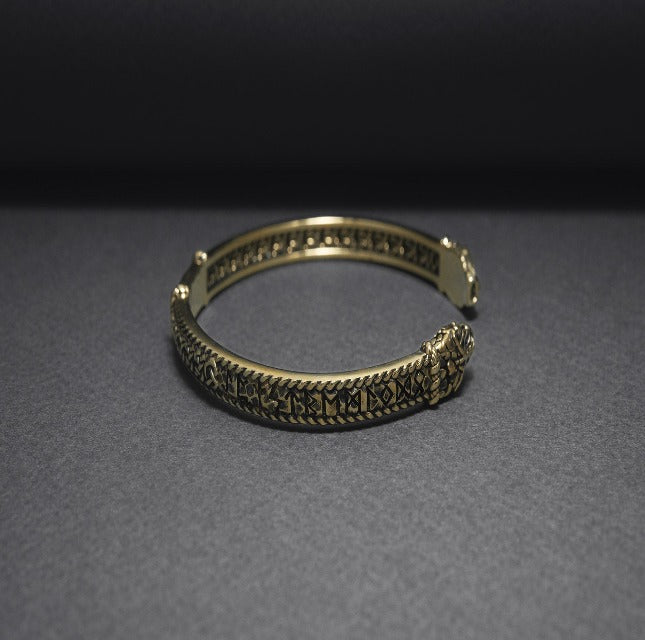 Bronze Viking Jormungandr Bracelet