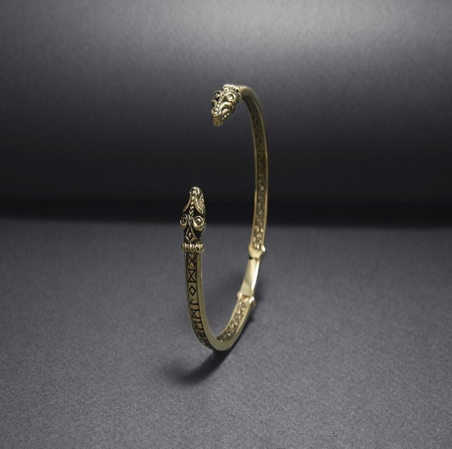 Bronze Viking Odins Ravens Bracelet