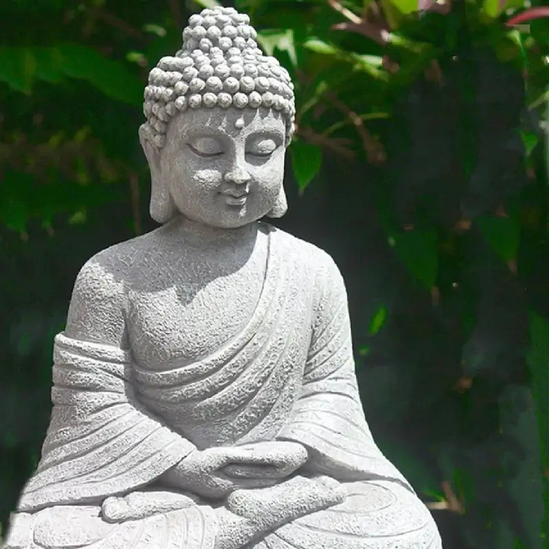Buddha Garden Statue - grey
