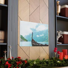 Load image into Gallery viewer, Viking Art on Canvas - &quot;Finally a Peaceful Mooring&quot;
