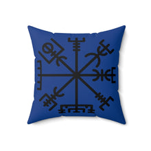 Load image into Gallery viewer, Viking Vegvisir Rune Symbol Cushion
