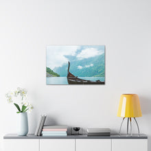 Load image into Gallery viewer, Viking Art on Canvas - &quot;Finally a Peaceful Mooring&quot;
