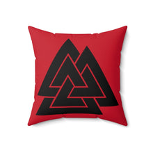 Load image into Gallery viewer, Viking Valknut Rune Symbol Cushion
