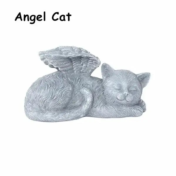 Cat Angel Statue