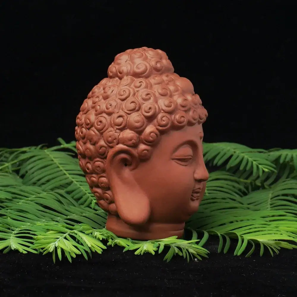 Ceramic Buddha head statue