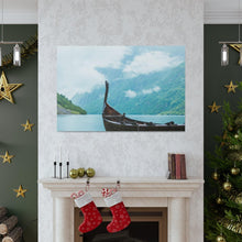 Load image into Gallery viewer, Viking Art on Canvas - &quot;Finally a Peaceful Mooring&quot;
