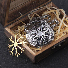 Load image into Gallery viewer, Detachable Helm of Awe Talisman Necklace
