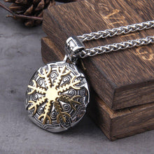 Load image into Gallery viewer, Detachable Helm of Awe Talisman Necklace
