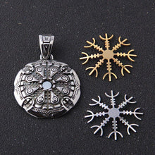 Load image into Gallery viewer, Detachable Helm of Awe Talisman Necklace
