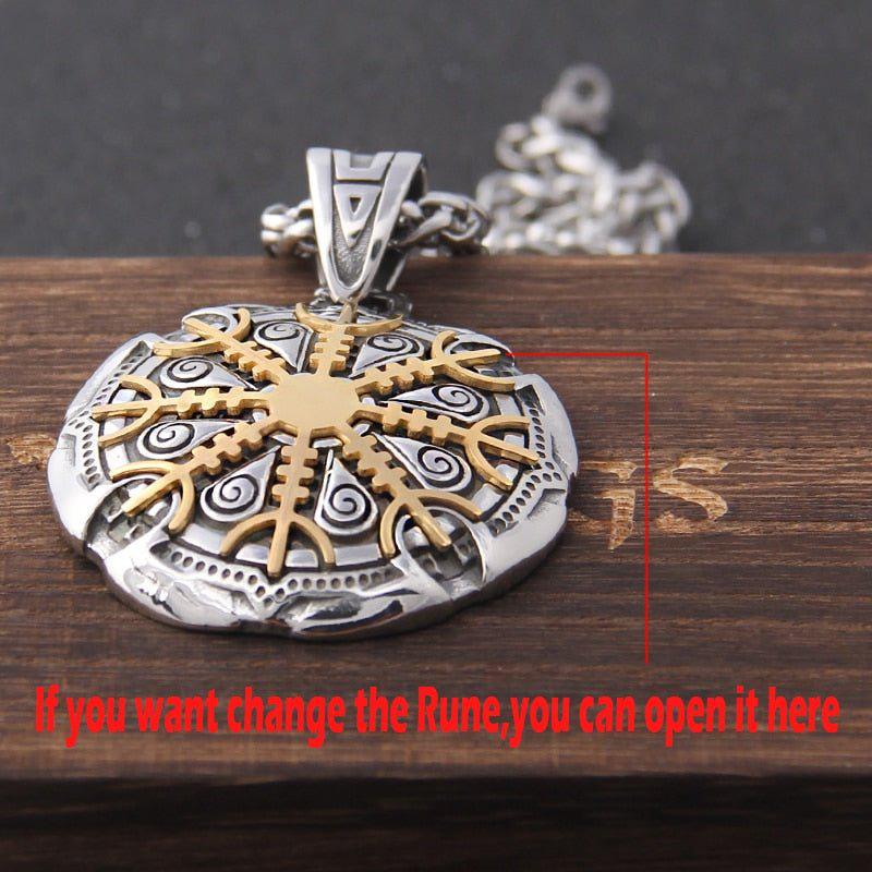 Detachable Helm of Awe Talisman Necklace