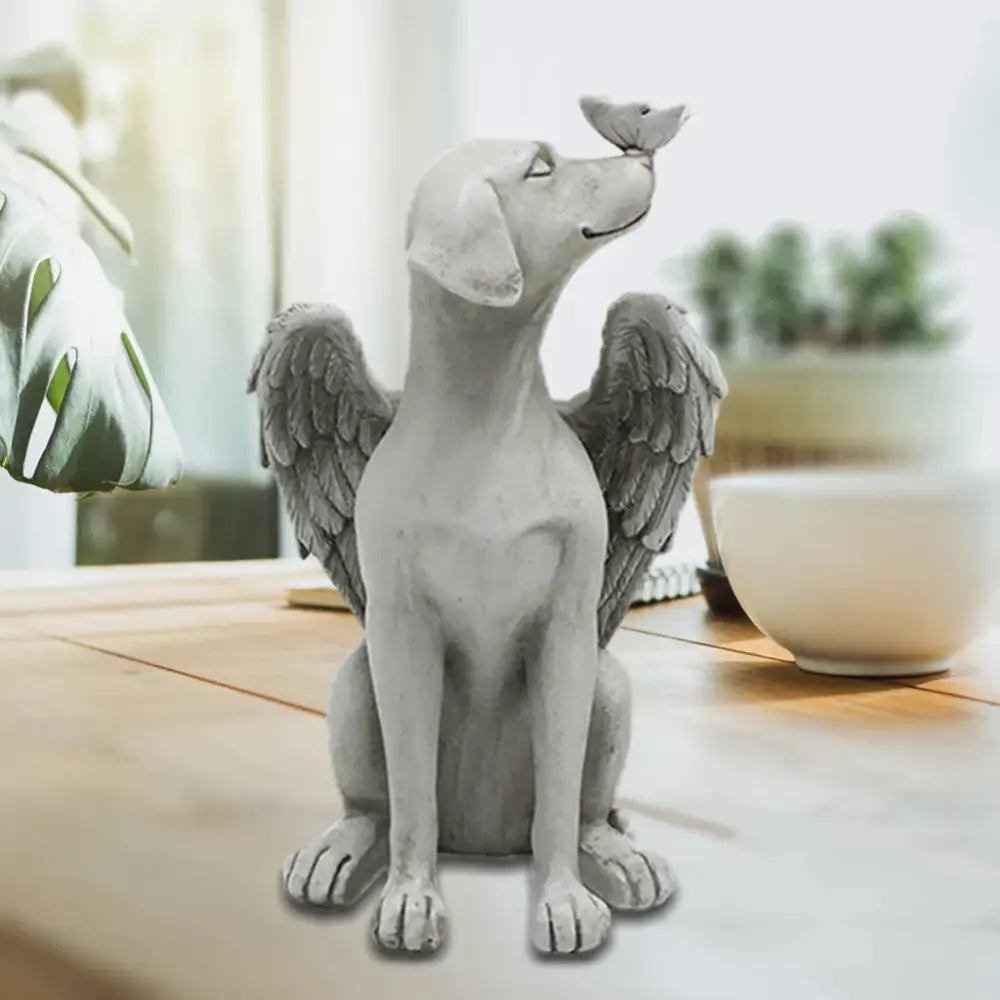 Dog Angel Statue