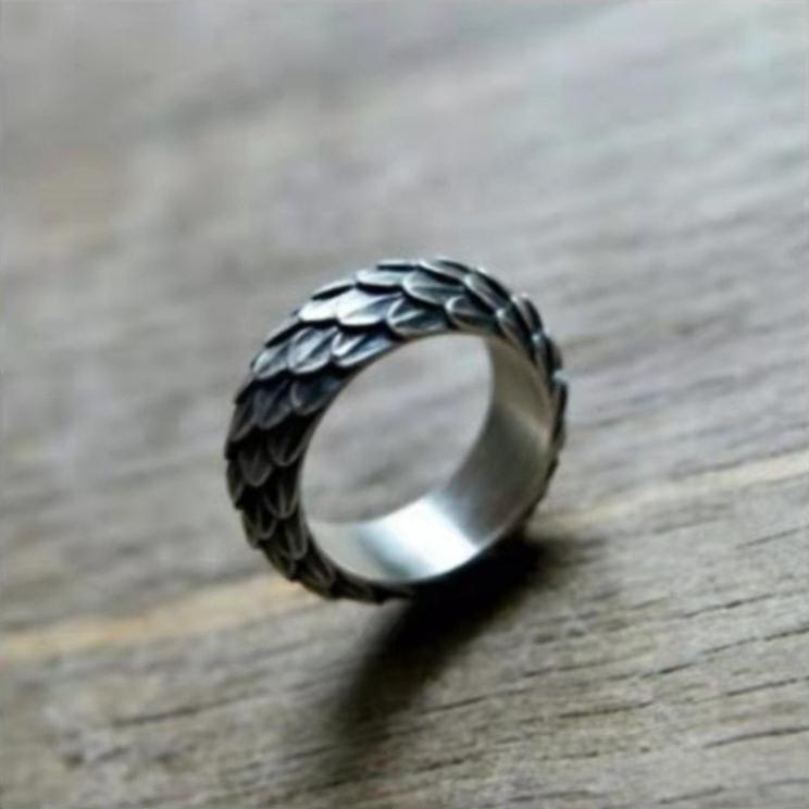 Dragon Scale Viking Ring