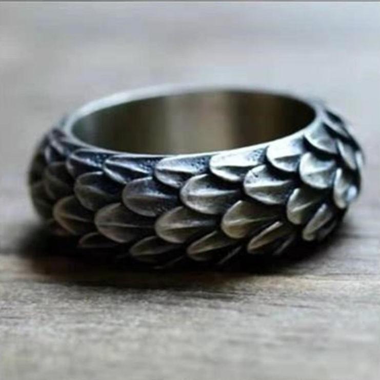 Dragon Scale Viking Ring