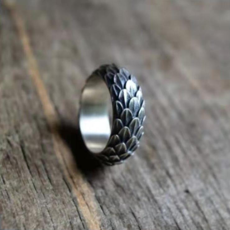 Dragon Scale Viking Ring