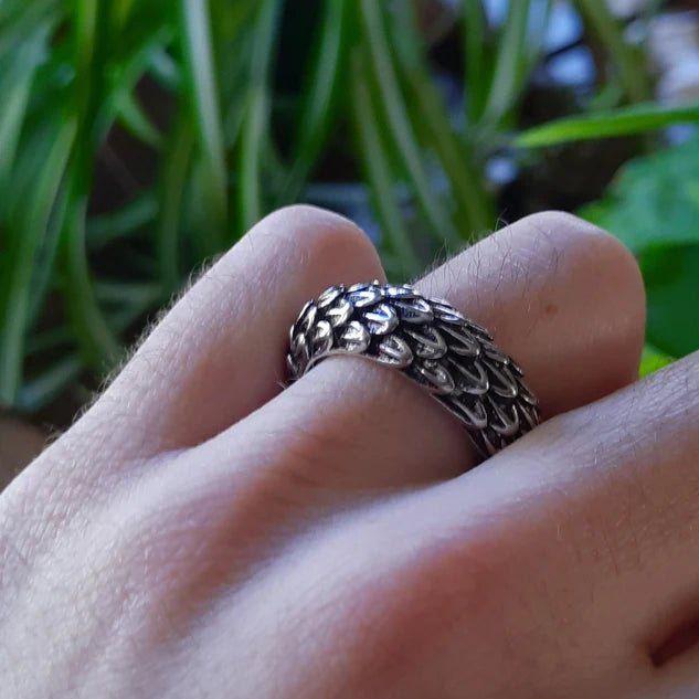 Dragon Scale Viking Ring