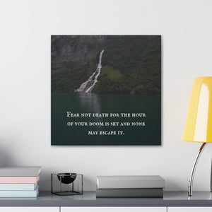 Viking Quote Wall Art - Fear Not Death Quote Viking Wall Art