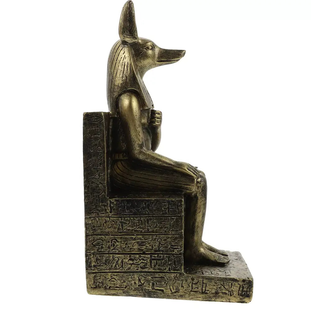 Egyptian God Anubis throne Statue
