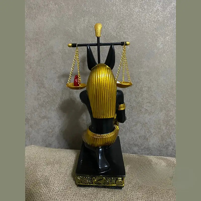 Egyptian Gods Anubis Balance Statue -
