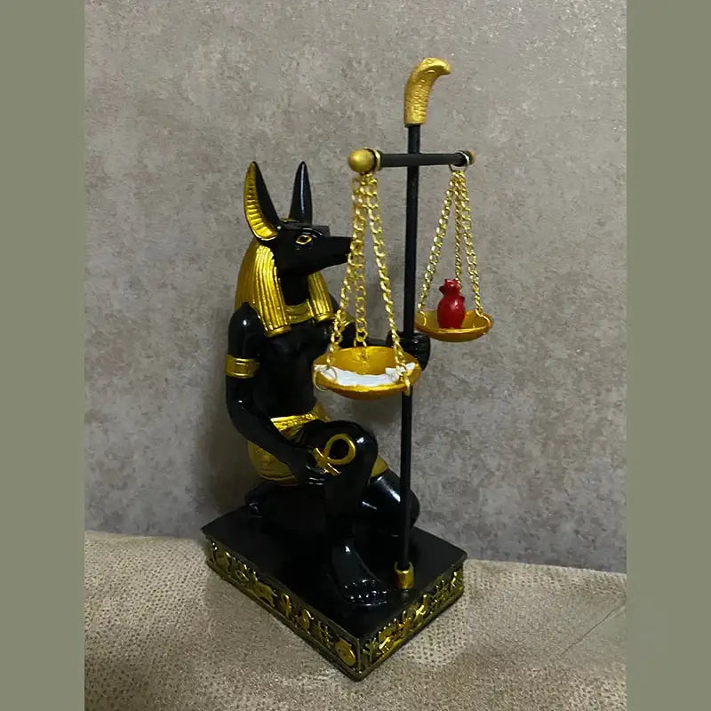 Egyptian Gods Anubis Balance Statue