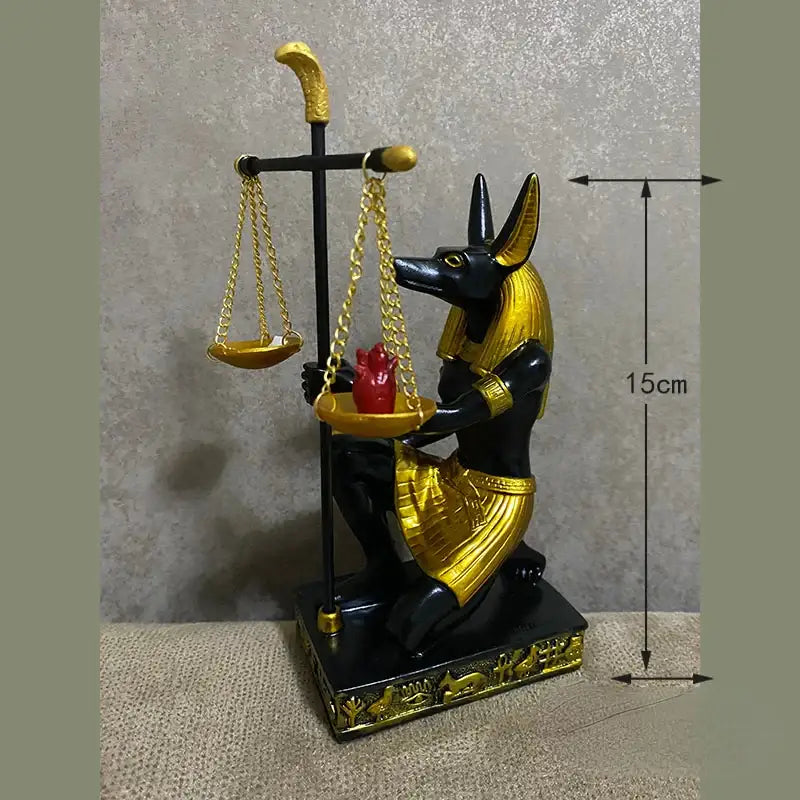Egyptian Gods Anubis Balance Statue
