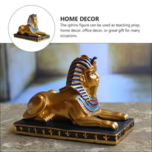 Load image into Gallery viewer, Egyptian Sphinx Statue - Golden Black / 7.5X6CM
