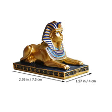 Load image into Gallery viewer, Egyptian Sphinx Statue - Golden Black / 7.5X6CM
