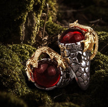 Load image into Gallery viewer, Fafnir Dragon Viking Ring
