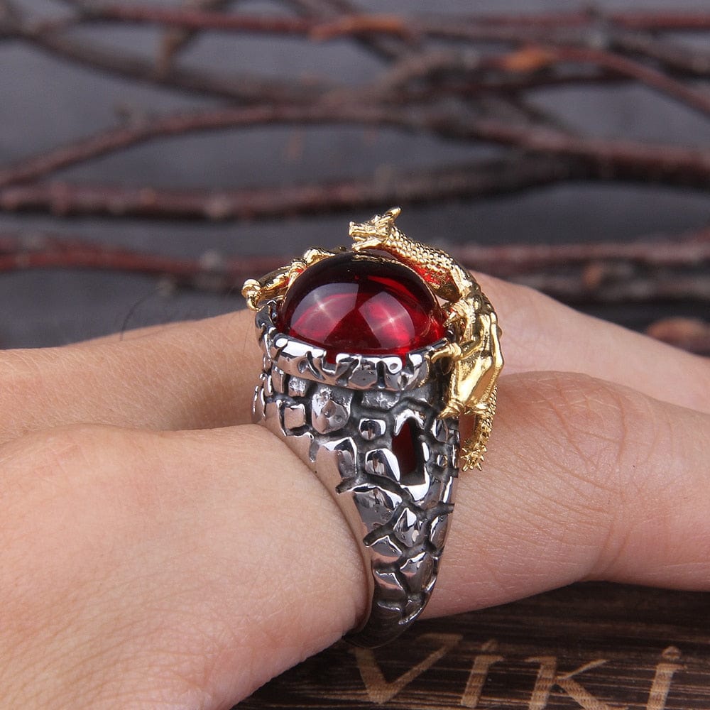 Fafnir Dragon Viking Ring