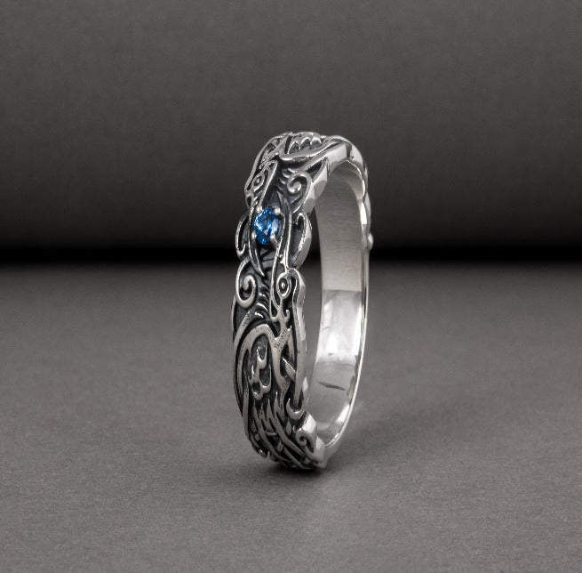 Custom Ravens of Odin Ring | 925 Silver Norse Jewelry