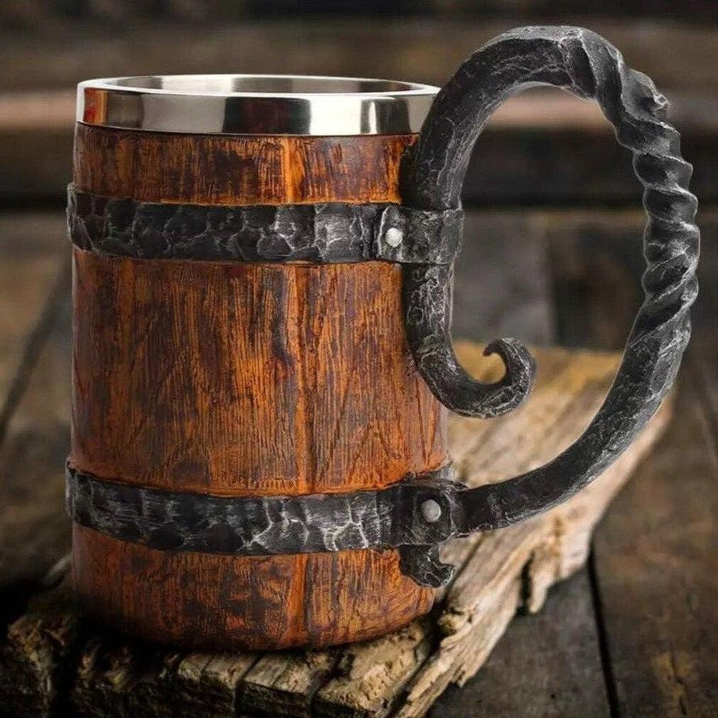 Feasting Wood and Iron Modern Viking Tankard Viking Decor