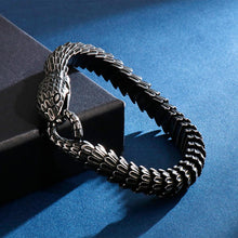 Load image into Gallery viewer, Jormungandr World-Serpent Segmented Steel Nordic Bracelet
