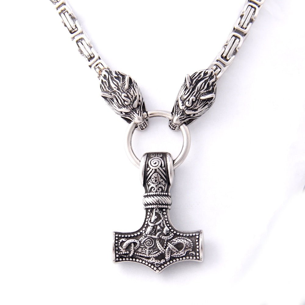 Knotwork Norse Thor's Hammer King's Chain