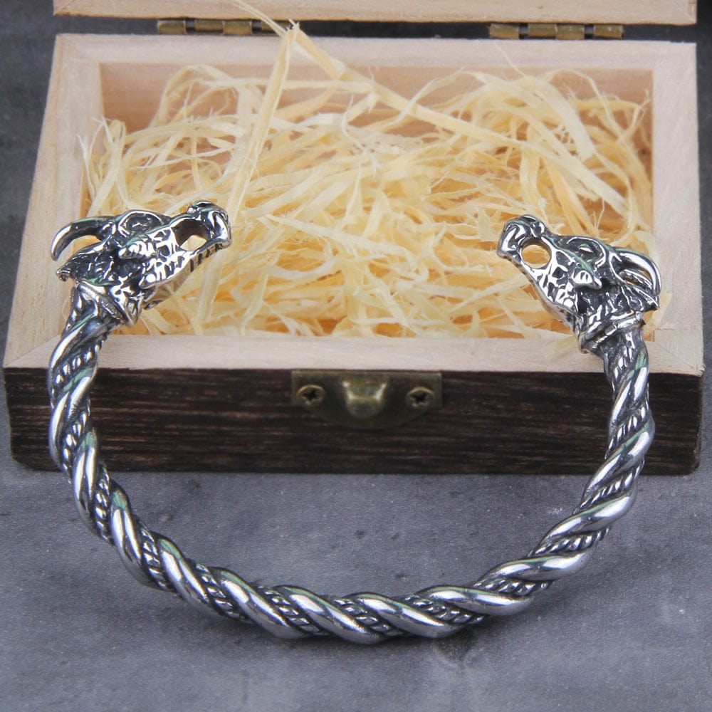 Nidhogg Dragon Head Arm Ring Torc Bracelet