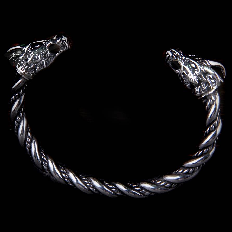 Nidhogg Dragon Head Arm Ring Torc Bracelet