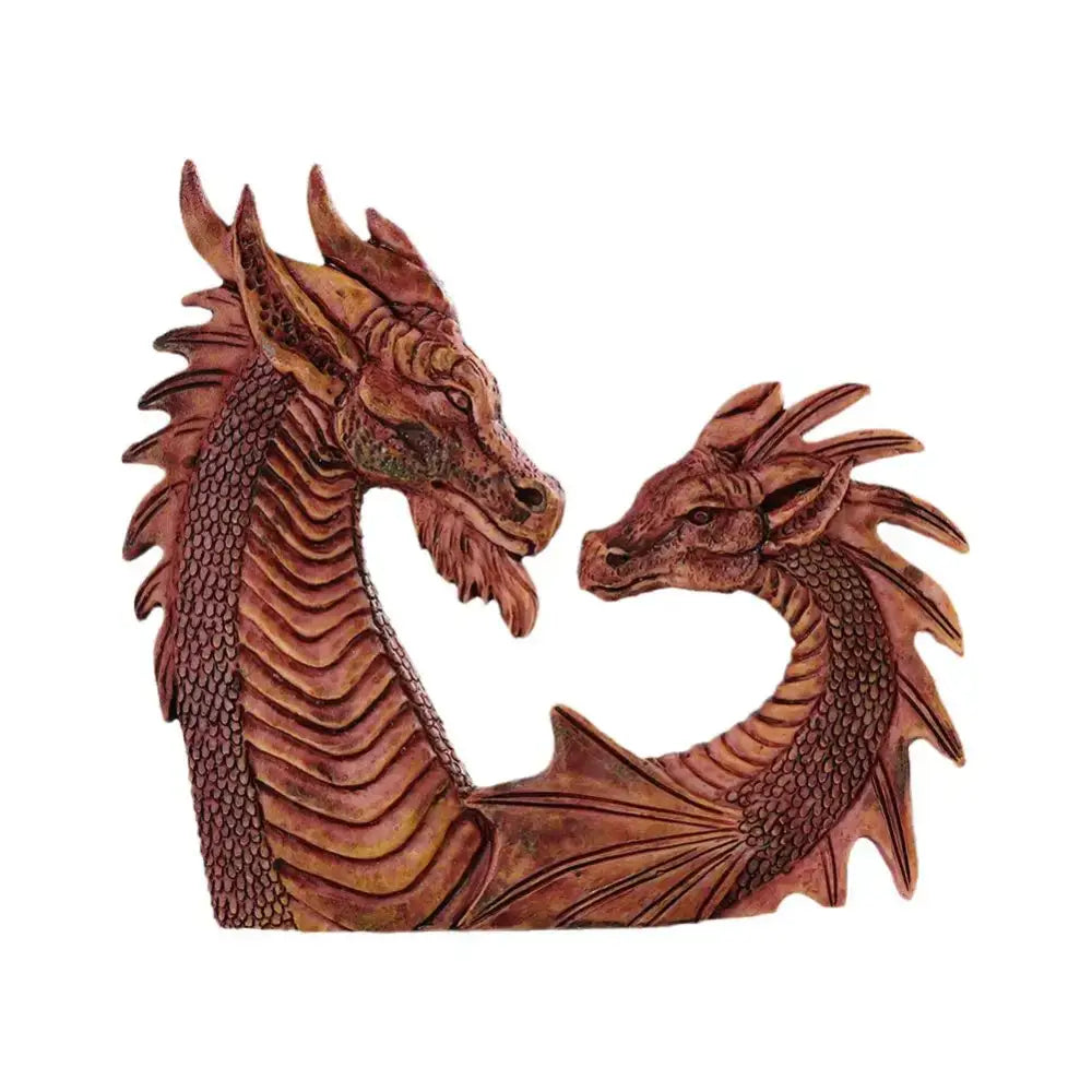 Norse Dragons Statue Wall Hanging - Double Dragons