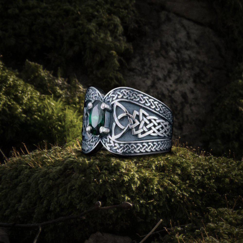 Handcrafted Viking-Inspired Norse Ring | Sterling Silver