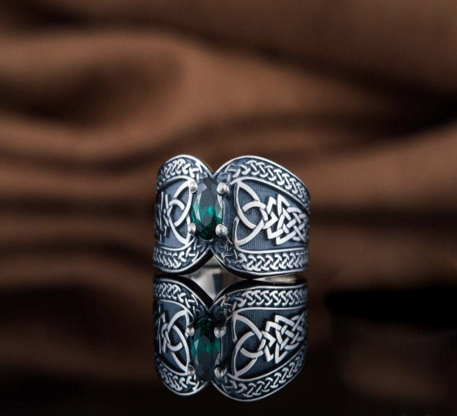 Handcrafted Viking-Inspired Norse Ring | Sterling Silver