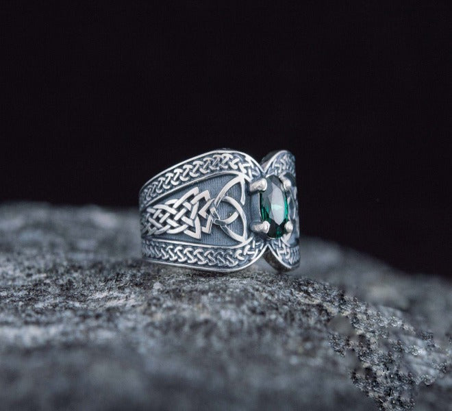 Handcrafted Viking-Inspired Norse Ring | Sterling Silver