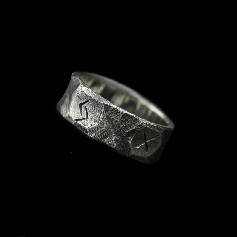 Norse Viking Ring - Rough Hewn Warrior Ring