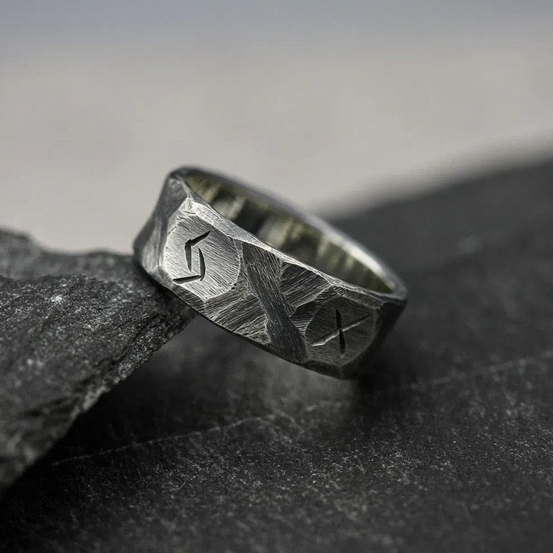 Norse Viking Ring - Rough Hewn Warrior Ring