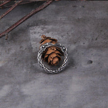 Load image into Gallery viewer, Odin&#39;s Ravens Hugin and Munin Steel Ring
