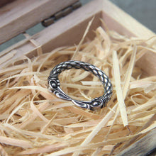 Load image into Gallery viewer, Odin&#39;s Ravens Hugin and Munin Steel Ring

