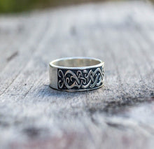 Load image into Gallery viewer, Viking-Inspired Ornament Ring | Handcrafted | Authentic Period Fashion
