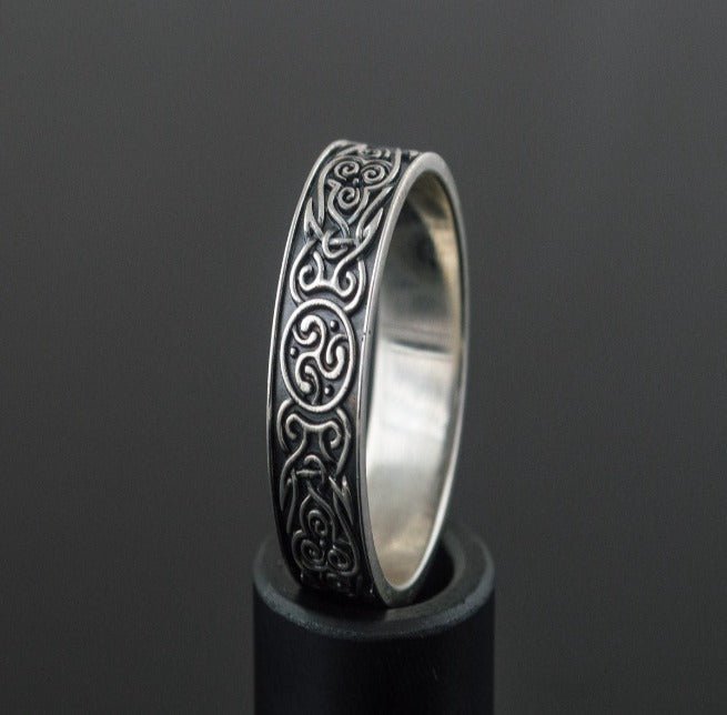 Ornament Style Ring Sterling Silver Handmade Ring