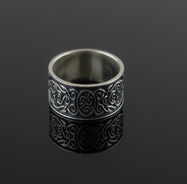 Ornament Style Ring Sterling Silver Handmade Ring