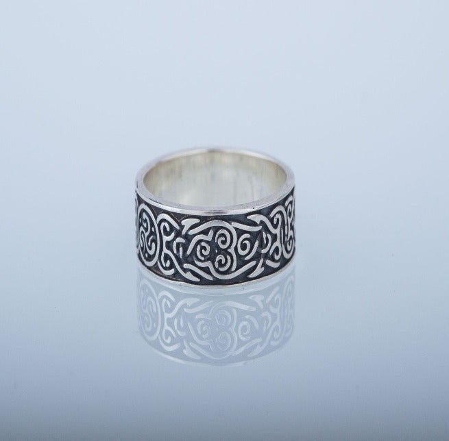 Ornament Style Ring Sterling Silver Handmade Ring