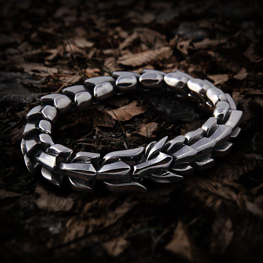 Ouroboros Jormungandr Viking Infinity Bracelet