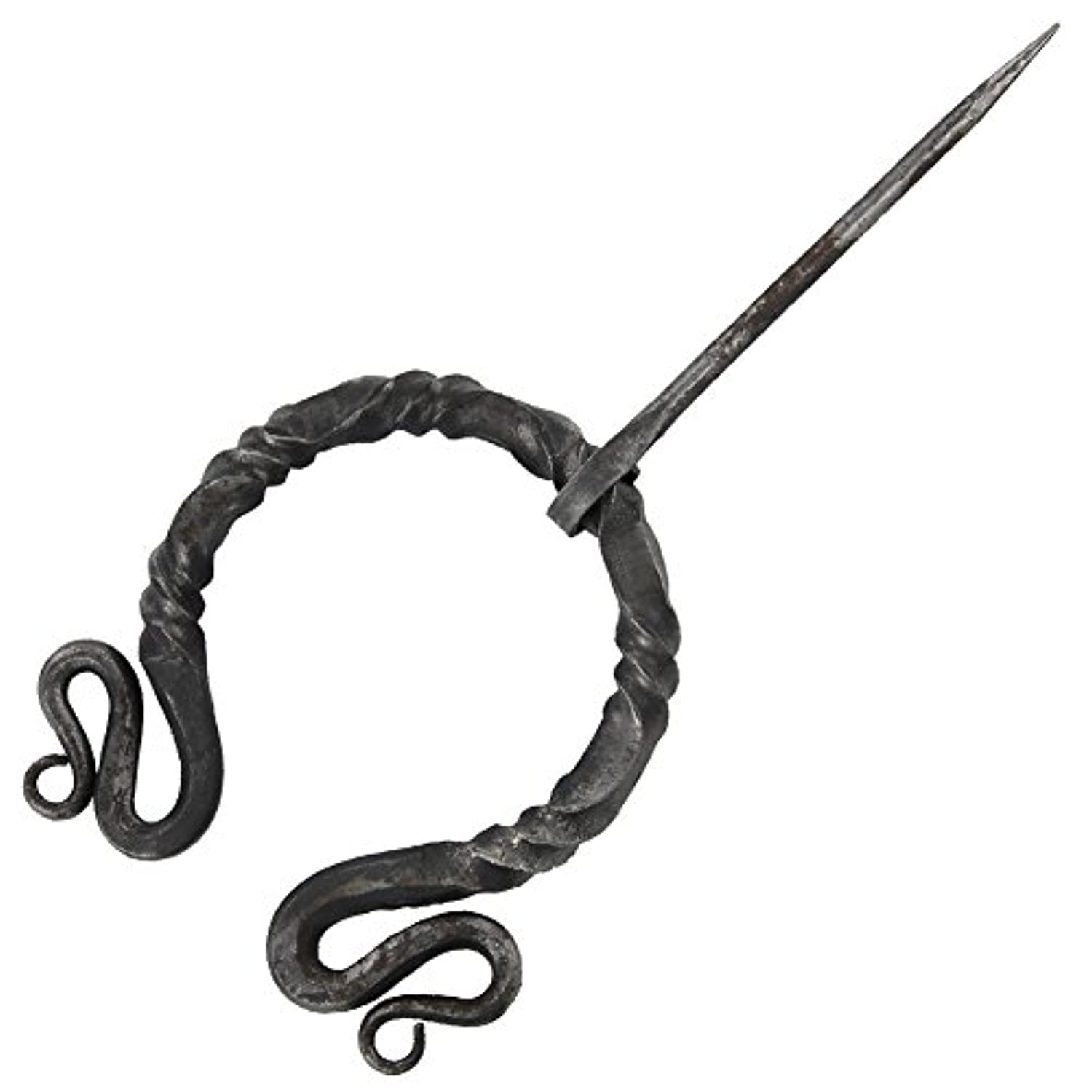 Penannular Twisted Steel Viking Cloak Clasp