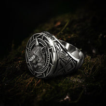 Load image into Gallery viewer, Retro Viking Wolf Head Totem Ring | Zinc Alloy Jewelry
