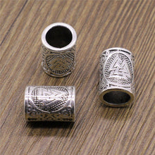 Load image into Gallery viewer, Set of 3 Viking Valknut Beard Beads
